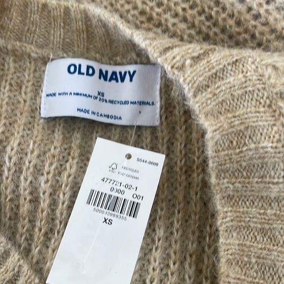 Old Navy Tan Sweater NWT - Picture 4 of 4